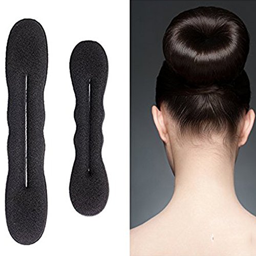 Zinnor 12 Pcs Hair Styling Accessories Kit Set Bun Maker Hair Braid Tool for Making DIY Hair Styles Black Magic Hair Twist Styling Accessories for Girls or Women - Thumbnail 2