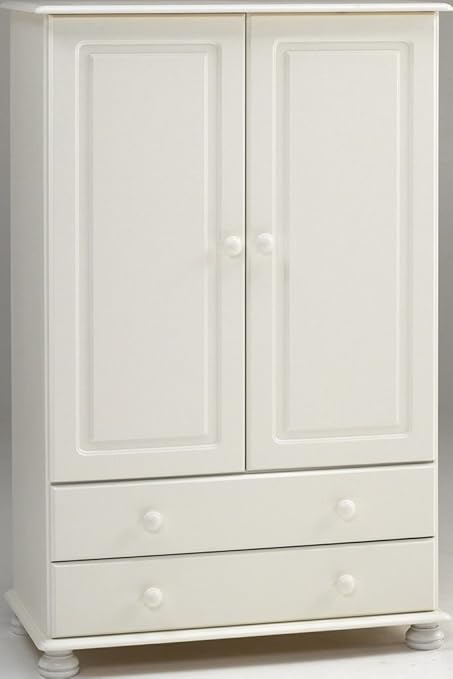 Richmond Steens White Low Combi Kids Mini Wardrobe Metal Drawer