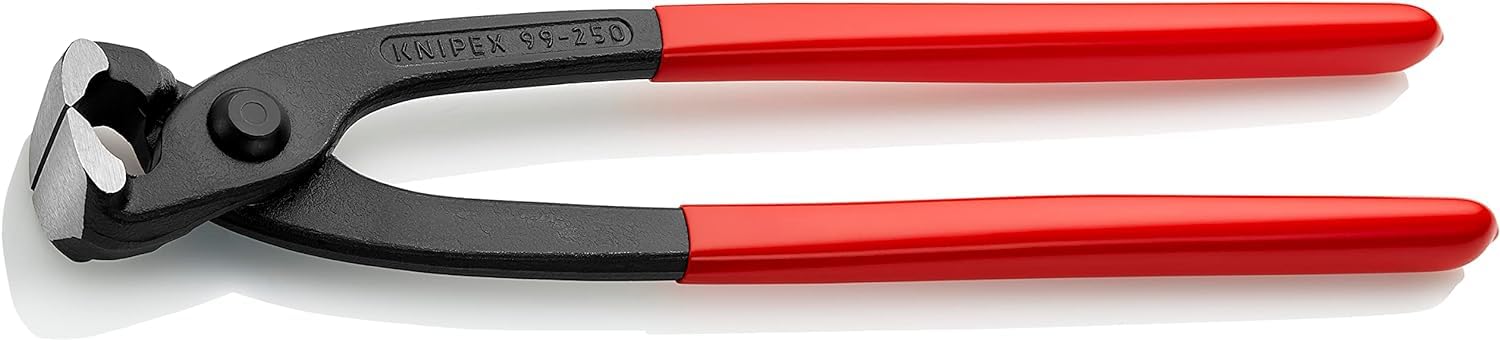 KNIPEX Concreters' Nipper,Concreter's Nippers or Fixer's Nippers, Self-Service Card with Plastic Coating 250 mm, 99 01 250 SB