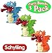 Schylling Curly Pop Dragons Blue, Green & Orange Complete Gift Set Party Bundle - 3 Pack