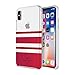 Incipio Apple iPhone X Kate Spade New York Protective Hard-Shell Case - Charlotte Stripe Red/Red Glitter