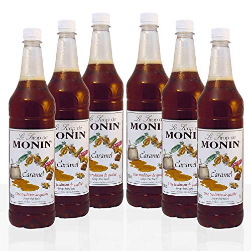 Monin Sirup Caramel 8 x 1 l PET-Flasche Karamell Karamellsirup