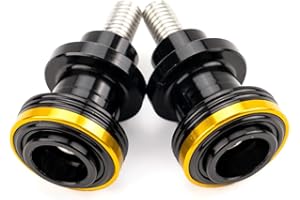 LLIDFONK M8 Swingarm Spools Sliders, CNC Billet Aluminum Universal Paddock Rear Stand Screws Bobbins, Fits for CBR600RR CBR10