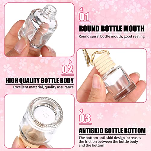 12 Pieces Car Air Freshener Perfume Bottle Empty Refillable Car Perfume