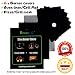 KitchenA2Z Stove Set / 6x Gas Burner Covers 0.3mm / Oven Liner ( Grill Mat ) / Baking Mesh / Premium Protector Triple Thick Nonstick Reusable Dishwasher Safe Size Adjustable FDA Approved