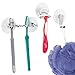 iDesign Gia Stainless Steel Suction Storage Hooks - 2