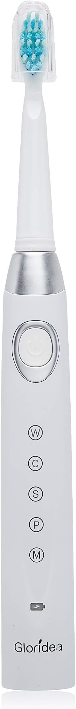 Gloridea Electric Toothbrush Replacement Heads 4pcs/pack for Gloridea Electric Toothbrush 507, 508 Model Series, Soft Bristle Brush Head in White