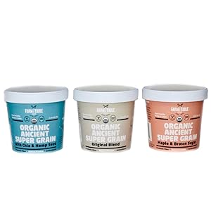 Farm to Table Foods Organic Ancient Grain Oatmeal Cups -Combination-12 pack