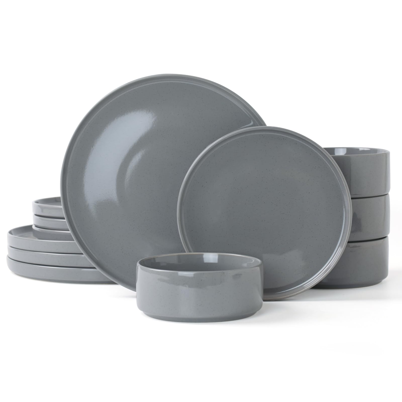 Famiware Nebula Plates and Bowls Set, 12 Pieces