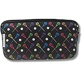 Sportybella Lacrosse Gifts for Lacrosse Players, Makeup Bag, Lacrosse Gift for Women, Lacrosse Theme Travel Waterproof Toiletry Bag Organizer, Girls Lacrosse Accessories