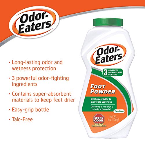 OdorEaters Foot Powder, 6 oz, Pack of 4 Foot Odor Eliminator for