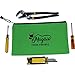 [6 Pack] Canvas Tool Bag - Heavy Duty Reinforced 16 oz. Canvas Tool Pouch 12.5” x 7” Zipper Tool Pouch [Color Coded] Durable Storage, Organiser Bag, Tote Bags // Small Canvas Bag, Small Tools