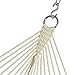 Best Choice Products Quilted Double Hammock w/ Detachable Pillow, Spreader Bar - Navy Blue and Teal Stripe