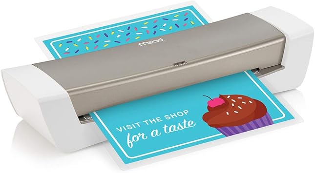 Amazon Com Mead Laminator Thermal Heatseal Pro Lamination Machine 9 5 Max Width Includes Ezalign Laminating Sheets Pouches M1701842 White Gray 3 X 14 5 X 5 Office Products