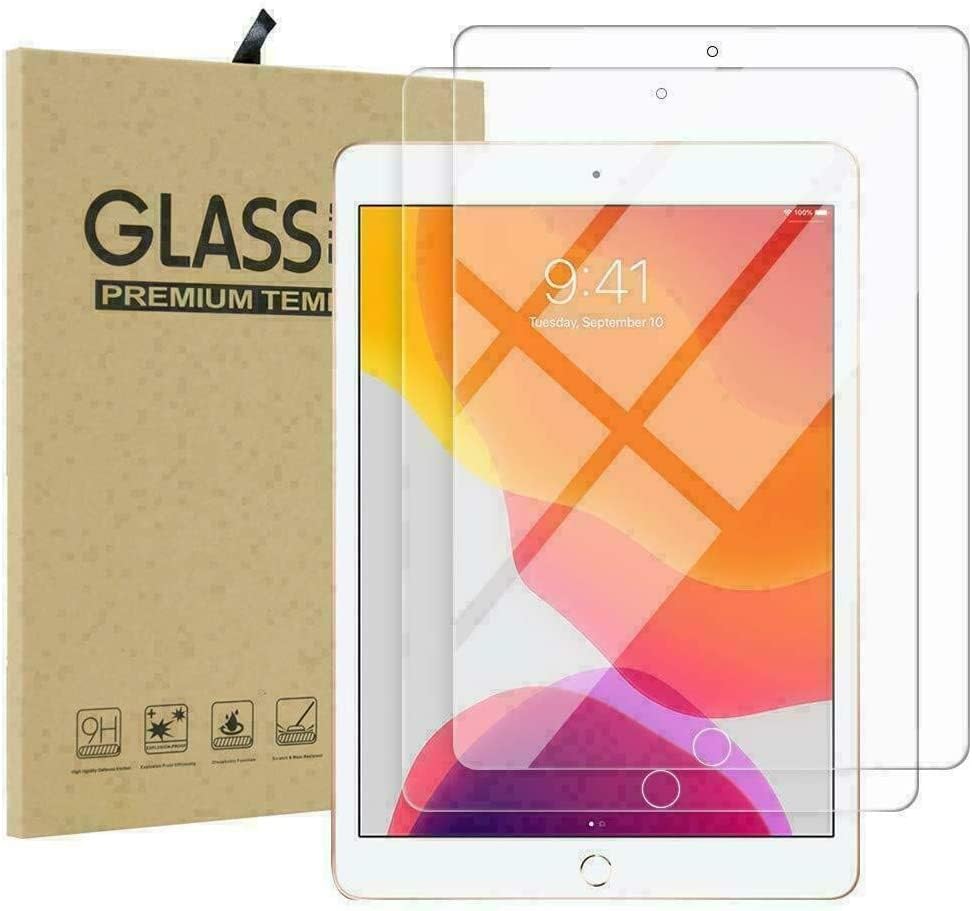 KKTECH Pack of 2 Tempered Glass Screen Protector for iPad Air 3 (10.5 Inch 2019) and iPad Pro 10.5 (2017)