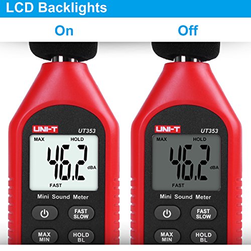 UNI-T UT353 Mini LCD Display Digital Sound Level Meter Noise Measuring Instrument Decibel Monitoring Tester 30-130dB