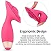 Vibrator , Louviva Massage 10 Speed G Spot Vagina Clitoris Stimulation USB Rechargeable Waterproof Powerful vibration Sex Adult Toys for Couples or Women Flirt Brush Pink