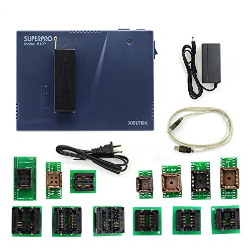 Xeltek Superpro 610P High speed Device USB Universal IC Chip Programmer + 13pcs Burn Block