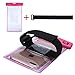 KATTEONG WCH8315 Water-Proof Case Dry Bag Cell Phone Pouch with Military Lanyard Strap for Kayaking Skiing Sledding, Best Water-Proof Case for iPhone 7/6/6S Plus/5S/SE, Samsung Galaxy S7 - Pink