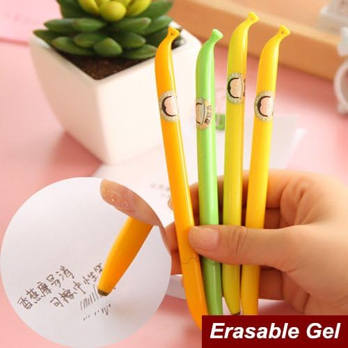 8 pcs/Lot Banana Gel pen Cute Erasable black ink pens stationery Office