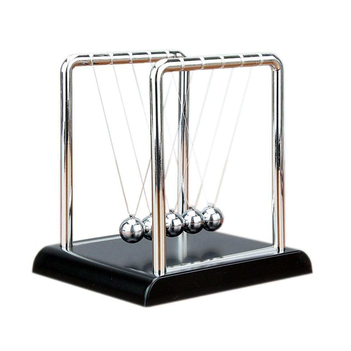 Newtons Cradle Balance Balls,5 Physical Swinging Magnetic Balls,Science Desk Gadgets Home Office Desk Toy Stress Relief Gift Decoration