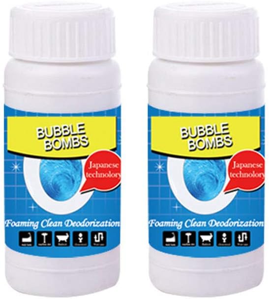 Fast Foaming Cleaner,Lumumi Deodorant Cleaner for Toilet Washing Machine Sink Pipeline Dredge Agent Toilet 2PC