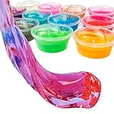 Crazy Night Soft Slime Toy Magic Colorful Clay Toy 12 Box of Slime with 12 Color 1 Pack