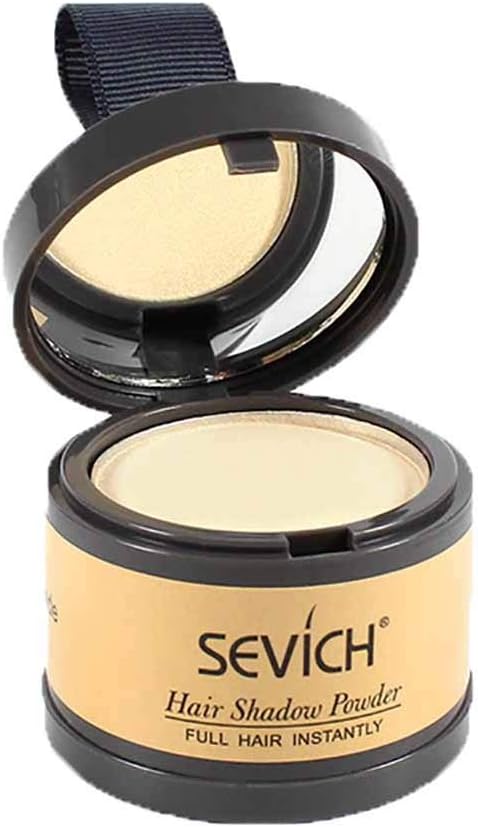 CAIfnv Hair Line Powder with Puff, Instant Fiber Cover Powder Waterproof Root Cover Up Hairline Powder for Thinning Hair (G)
