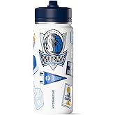 Hydrapeak x NBA Officially Licensed Dallas Mavericks 20 oz Active Water Bottle with Chug Lid and Handle Reusable Stainless Steel Double Wall Insulated Sports Gift for Kids/Adults
