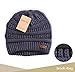 Brook + Bay Cable Knit Multicolored Beanie Stay Warm & Stylish This Winter - Thick, Soft & Chunky Beanie Hats for Women & Men - Serious Beanies for Serious Style