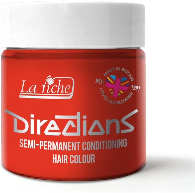 La Riche Directions Neon Red Semi-Permanent Hair Color 100ml Tub