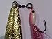 Gold Hammered Diamond Jigs with Gamakatsu siwash hook
