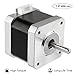 Nema 17 Stepper Motor, MYSWEETY 5pcs Stepper Motor Nema 17 Bipolar 40N.cm(56.2oz.in) 1.7A 4 Lead for DIY CNC/ 3D Printer/Extruder