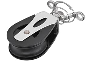 Cenroelon Sheave Block Head, 316 Stainless Steel Nylon Pulley for Sailboat, Fitness Equipment, and Marine Sheets