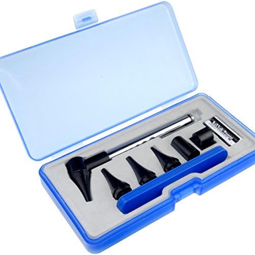 PEAK HEALTH PH-50 Penlight Otoscope Set - Phillips 3500K .5 Watt Neutral LED Lamp - Tongue Depressors - Speculum - This Professional Medical Otoscope Set Has Everything You Need To Help You Take Charge Of Your Family's Health - CE &amp; FDA Approved