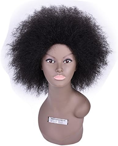 Jerry Curly Hair Wigs for Black Women Synthetic Hair Afro Kinky Curly Hair Short Wigs for Women African American Wigs Style COCO (1B#)