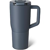 BrüMate Müv - 25oz 100% Leak Proof Insulated Coffee Mug with Handle & Lid - Stainless Steel Coffee Travel Mug - Double Walled Coffee Cup (Nightfall Blue)