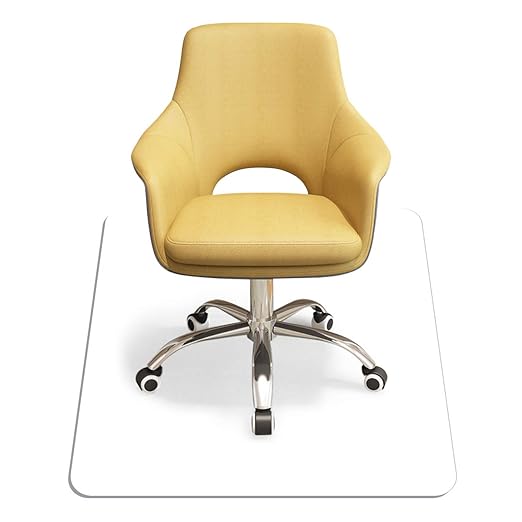 COSTWAY Bodenschutzmatte Bodenschutz Büro Stuhl Unterlage Boden Schutz Matte PVC 2 Größen zur Wahl (120x120cm)