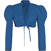 Vibsion Regency Spencer Jacket Womens Jane Austen Costume Pink Crop Coat Top