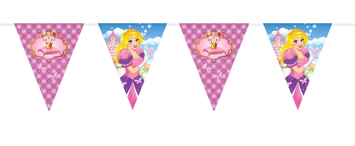 Folat Meerkleurig 61957 Princess Bunting Garland