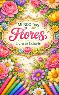 Livro Jardim de flores - Livro de colorir