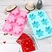 YGEOMER 4 6-Cavity Christmas Silicone Snowflake Soap Molds, 22 Patterns for Making Fondants, Cakes, Handmade Soaps