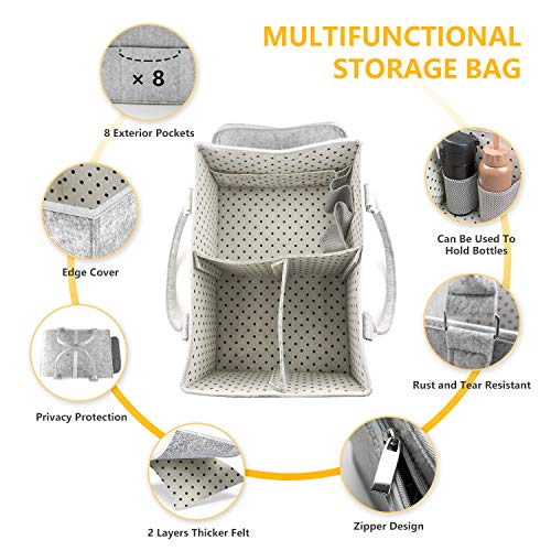 image for Haomaomao Baby Diaper Caddy Organizer With Dust Cover and Changeable C
