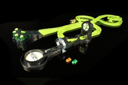 Glow in the dark track, play night or day!