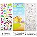 20 Different Scenes, 1000+ 3D Puffy Stickers, Year-Round Sticker Bulk Pack for Teachers, Students, Scrapbooking, Girl Boy Birthday Festival Supplier