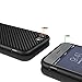 L-FADNUT for iPhone 5S Case/iPhone SE 2016 Case, [Carbon Fiber Lines] TPU Silicone Ultra Slim Back Case,Shock Absorbing Bumper Protective Case Cover for Apple iPhone 5/5S/SE 2016 Black