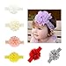 12pcs Baby Girls Headbands Chiffon Flower Lace Band Hair Accessories for Newborns Infants Toddlers