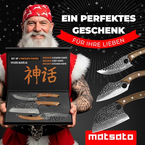 Matsato Küchenmesser Scharf, Klingenlänge 15 cm Profi, Original Kochmesser für Küche, Profi Messer aus Japanischem Stahl, Knife Perfekt zum Schneiden und Zerkleinern thumbnail 2