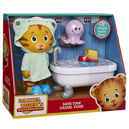 Daniel Tiger's Neighborhood Bath Time Daniel Tiger Figure is 7" Tall – Articulated Neck, Arms ...