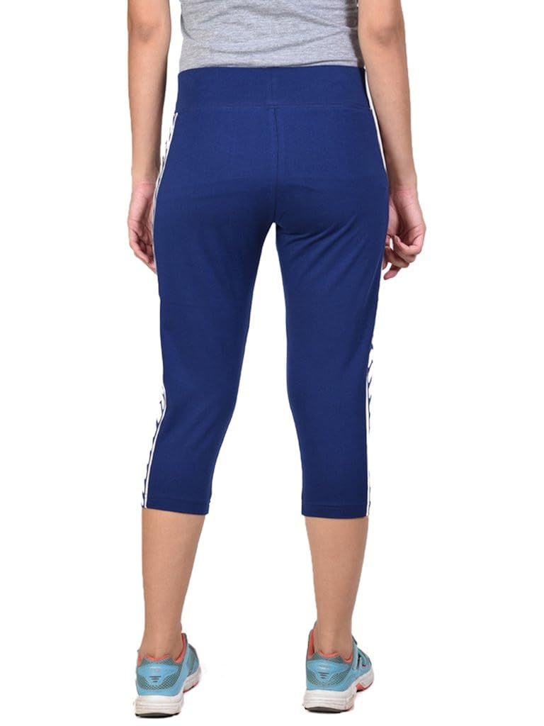 onesport women's cotton spandex jersey blue three forths(onsp16bu-p)